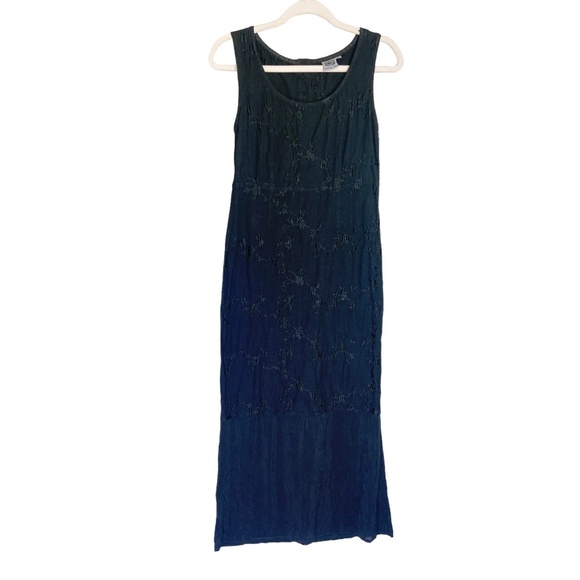 Johnny Was Dresses & Skirts - Johnny Was | Womens Vintage Black Embroidered Button Back Maxi Dress | Size: S